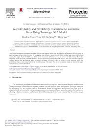 Free anonymous url redirection service. Pdf Website Quality And Profitability Evaluation In Ecommerce Firms Using Two Stage Dea Model