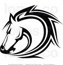 Black And White Mustang Logo Clipart Black And White Horse Logos Horse Logo Horses Mustang Logo
