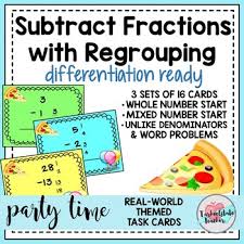 Welcome to our 1st grade addition and subtraction word problems. Subtraction Regrouping Task Cards Worksheets Tpt