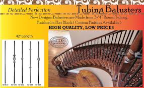 Spiral staircase with wood treads and metal spindles. Stair Balusters And Parts Custom Ornamental Iron Works
