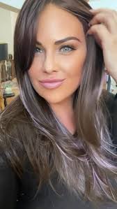 Brunette Lavender Balayage