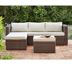 Buy Home 3 Seater Rattan Effect Mini Corner Sofa At Argos Co Uk Your Online Shop For Garden Chair Corner Sofa Garden Rattan Garden Furniture Garden Furniture
