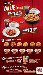 This includes the pizza hut r. Pizza Hut Lunch Set For Rm12 90 Nett Only