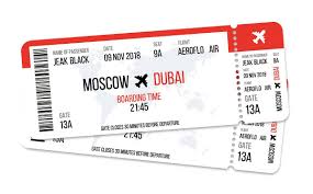 Realistic Airline Ticket Design Ticket Design Airline Tickets Ticket Design Template