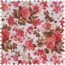 Blossom, floral pattern curtain fabric, curtains & fabx. Red Brown White Color Natural Complete Flower Small Japanese Floral Pattern With Thick Texture Base Fabric Main Curtain