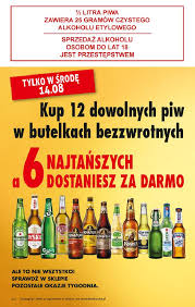 Biedronka posiada szeroki asortyment spożywczy i gospodarczy w ekstremalnie niskich cenach. Biedronka 12 Sierpnia 2019 W Tym Tygodniu Promocja 12 Piw W Butelkach 6 Gratis