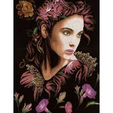 Lanarte Romantic #PN-0147004 In Thoughts Cross Stitch Kit RARE NEW Sealed