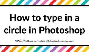 If you truly want a transparent circle with no outline then turn off fill and stroke. How To Type In A Circle In Photoshop Step By Step Tutorial On How To Make Circle Text All About Planners