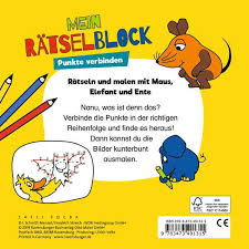 Zahlenbilder (nicht verwechseln mit malen nach zahlen) verbinden gleich zwei wichtige tätigkeiten für kinder: Die Maus Mein Ratselblock Punkte Verbinden Malbucher Und Bastelbucher Kinderbucher Produkte Die Maus Mein Ratselblock Punkte Verbinden