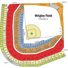 Wrigley Field Chicago Cubs Seating Chart Field Wallpaper