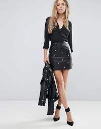 Star Leather Skirt Prefert Com Tr