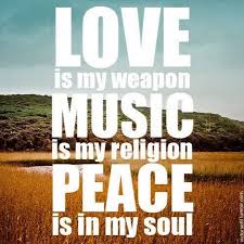 When you climb on a bus, peace goes with you. Quotes About Peace Love And Music 45 Quotes