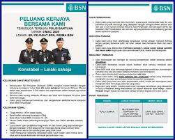 Jawatan kosong polis bantuan tnb kini dibuka! Temuduga Terbuka Polis Bantuan Bank Simpanan Nasional Bsn Jobcari Com Jawatan Kosong Terkini