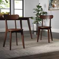 Available in a variety of neutral base colors, it's easy to match this piece with any aesthetic or palette you already have at home. Wrought Studio Avey Solid Wood Dining Chair Reviews Wayfair