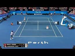 Federa con bottoni a pressione, rifinita a cordonetto. Bencic Federer Vs Vandeweghe Sock Hopman Cup 2018 Funny Moments Youtube