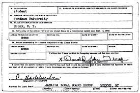 The indian census from 1916 lists him as being born july 9. Donald Trump Draft Records