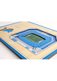 Detroit Lions 3d Desktop Stadium View Blue Desk Accessory 6860359