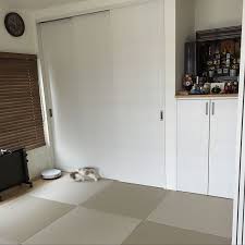 部屋全体 仏壇スペース 和室 ブラインド 琉球畳 などのインテリア実例 2017 10 29 10 07 39 roomclip ルームクリップ 和室 リビング 仏壇 インテリア 家具