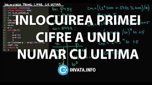 Sa se inlocuiasca fiecare element al vectorului cu suma cifrelor cu aceeasi paritate ca si indicele elementului. Inlocuirea Primei Cifre Cu Ultima C Invata Info