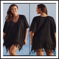 Black Bathing Suit Cover Ups Hp X 3 Tassel Kaftan Beach Coverup Boutique Clothes Design Cover Up