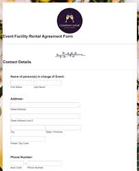 Maybe you would like to learn more about one of these? Event Facility Rental Agreement Form Template Jotform