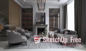1122 Interior Livingroom Scene Sketchup Model Free Download Living Room Interior Sketchup Model Interior