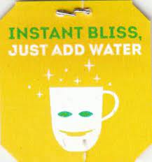 Etiqueta De Cha Instant Bliss Just Add Water 67554782 With Staple Lipton Belgica Col Tl Be 0337 Pc 67554782e