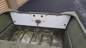Inside Transom Foam Boards Installed I Replaced All The Mounting Hardware With New Stainless Steel Aluminum Boat Lowe Boats John Boats