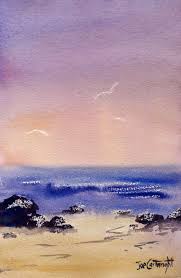 Simple Watercolor Painting Using Candle Wax