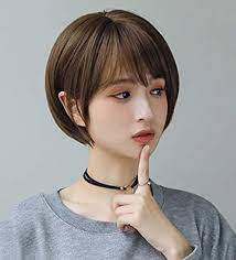 amazon ウィッグ ボブ ショート フルウィッグ かつら 女性用 レディーズ ストレート 人気 定番 ショートボブ 自然 医療用 小顔 原宿系 ぱっつん前髪 日常 耐熱 夏用 調整可能 通気性抜群 ふんわり フルウィッグ 通販 ショートボブ ボブ ぱっつん前髪