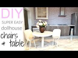 Diy Very Easy Dollhouse Chairs Table Youtube Dining Chairs Diy Dollhouse Chair Doll House