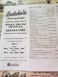 Here Is Our Menu Butcho S Pizzeria Facebook