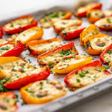 Keto Queso Stuffed Mini Peppers Easy Cheesy Appetizer Recipe Recipe Stuffed Mini Peppers Stuffed Peppers Cheesy Appetizer