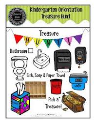 Kindergarten Orientation Treasure Hunt Pdf By Symons Says Kindergarten Kindergarten Orientation Business For Kids Treasure Hunt