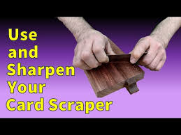 The trick to using a cabinet scraper is its preparation. Video Cosman