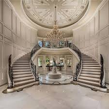 Gorgeous Double Staircase Foyer Foyers Staircase Staircases Homes Mansion Mansions Luxury Lifestyle Architecture Luxury Staircase Rich Home Mansions