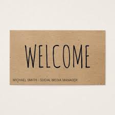 As the latest addition to our finishes, the textured matte transforms any business card into something beautiful to look at and feel. Welcome Natural Texture Business Card Zazzle Com Business Card Texture Business Card Minimalist Natural Texture