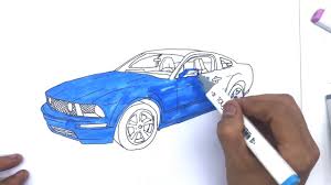 Choosing the color of your new car may seem like a quick decision for some, but there is a lot more psychol. How To Draw And Color Ford Mustang Gt Car Sport Car Coloring Pages Youtube