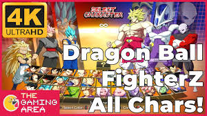 Check out the complete roster with all characters and arenas / maps: . Dragon Ball Fighterz All Characters Dlc Included In 4k Youtube