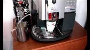 Saeco hd 8763/01 minuto one touch cappuccino coffee automactic in black finish. Saeco Royal Cappuccino Youtube