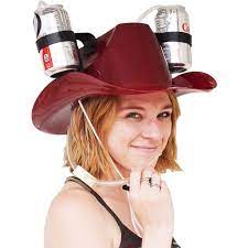 Fairly Odd Novelties Cowboy Drinking Hat Burgundy Walmart Com Walmart Com