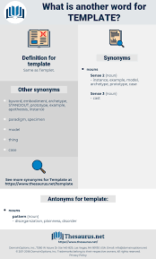 Synonyms For Template Antonyms For Template Thesaurus Pertaining To Another Word For Template Cumed Org In 2020 Letter Template Word Word Template Antonyms