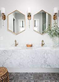 Rebecca lehde, inspiro 8 studios our first example is a classic primary bathroom with floor and wall marble tile, by rebecca lehde via houzz. I M Constantly Using Pinterest To Collect And Organize My Design Inspirations There Is Always So Marble Bathroom Designs Floating Marble Vanity Bathroom Decor