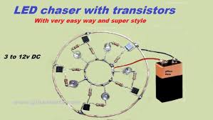5 Leds Chaser Using Transistors Transistors Electrical Circuit Diagram Chaser