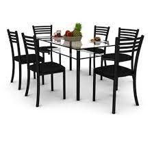 Dining table glass top price in india is more than a regular table. Dark Brown 6 Seater Glass Dining Table Set Rs 32000 Set Arkwood Decor Private Limited Id 19963204933