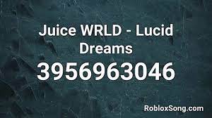 We have also includes some surprise and character ids for you. Juice Wrld Lucid Dreams Roblox Id Roblox Music Code Youtube