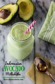 Indonesian Avocado Milkshake Www Oliviascuisine Com Creamy Avocado Smoothie Sweetened With Agave Avocado Milkshake Smoothies Smoothie Recipes