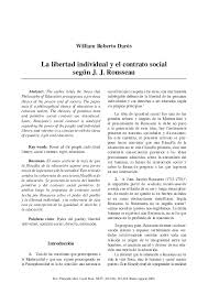 El contrato social rousseau pdf. Pdf La Libertad Individual Y El Contrato Social Segun J J Rousseau William Daros Academia Edu