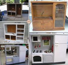 Play Kitchen Diy Projects From Tv Cabinets Diy Play Kitchen Diy Kids Kitchen Kids Play Kitchen