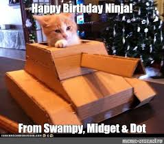 March 10, 2020featured funny memes, featured happy birthday, happy birthday by vicki mozo. Meme Happy Birthday Ninja From Swampy Midget Dot All Templates Meme Arsenal Com